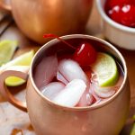 If you are looking for fun Moscow Mule recipes, make this Cherry Moscow Mule!