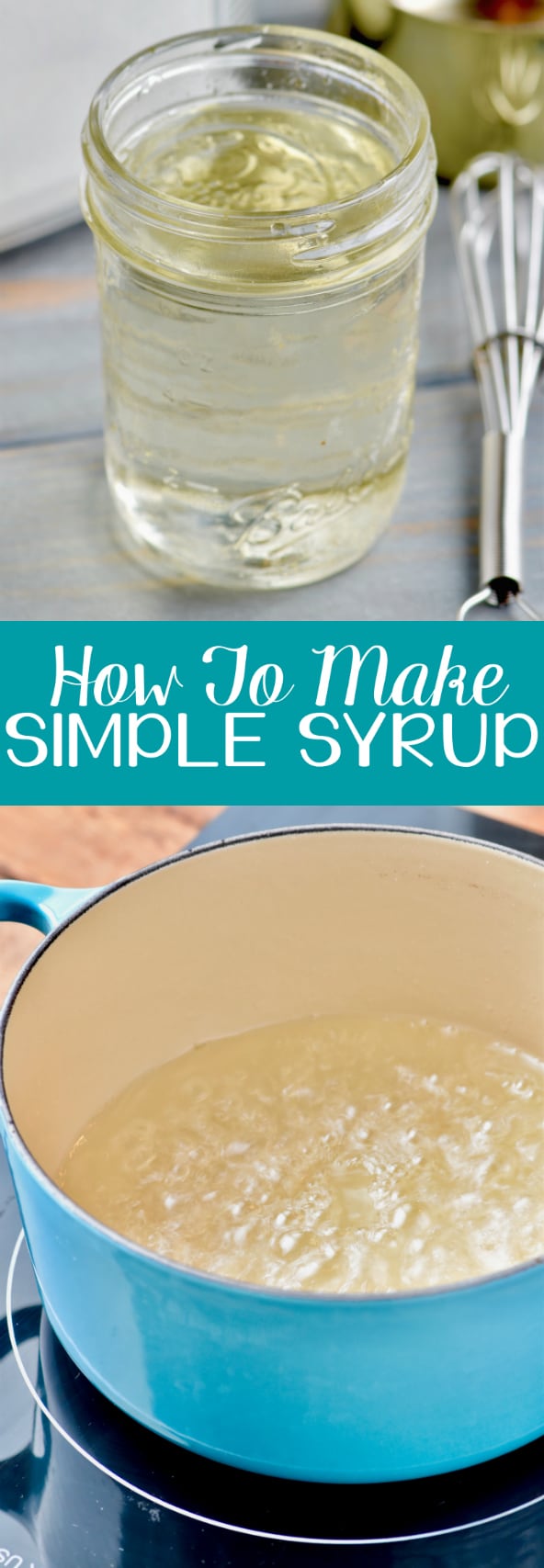Simple syrup for cocktails is easy to make at home!