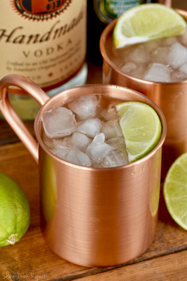 If you are looking for the best Moscow Mule recipe, this is it! Served up in copper mugs to keep it nice and cold.