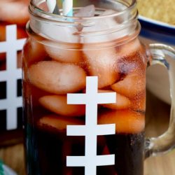 This Super Bowl Slammer Drink Recipe is a great quick way to get a buzz for the big game!  It is one of the best tailgating drinks because it is easy to make and full of fun flavor combinations.