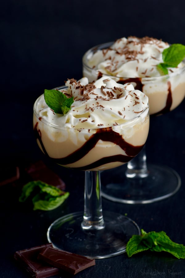 This Bailey's Martini is the perfect combination of chocolate and Baileys! Dessert in a glass!