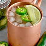 This Jalapeño Moscow Mule is the perfect slightly spicy twist on the Original Moscow Mule cocktail you love so much!