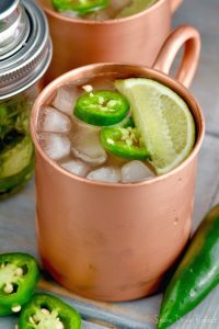 This Jalapeño Moscow Mule is the perfect slightly spicy twist on the Original Moscow Mule cocktail you love so much!