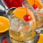 how to make the best amaretto sour in a glass with cherry and orange