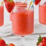 up close of easy strawberry rose recipe