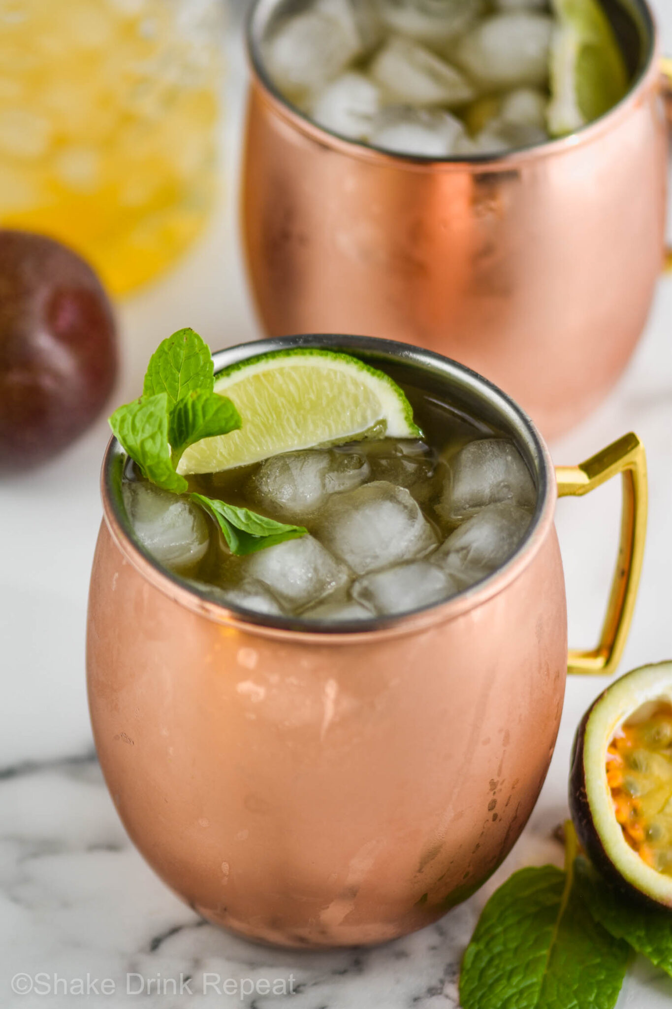 Passion Fruit Moscow Mule - Shake Drink Repeat