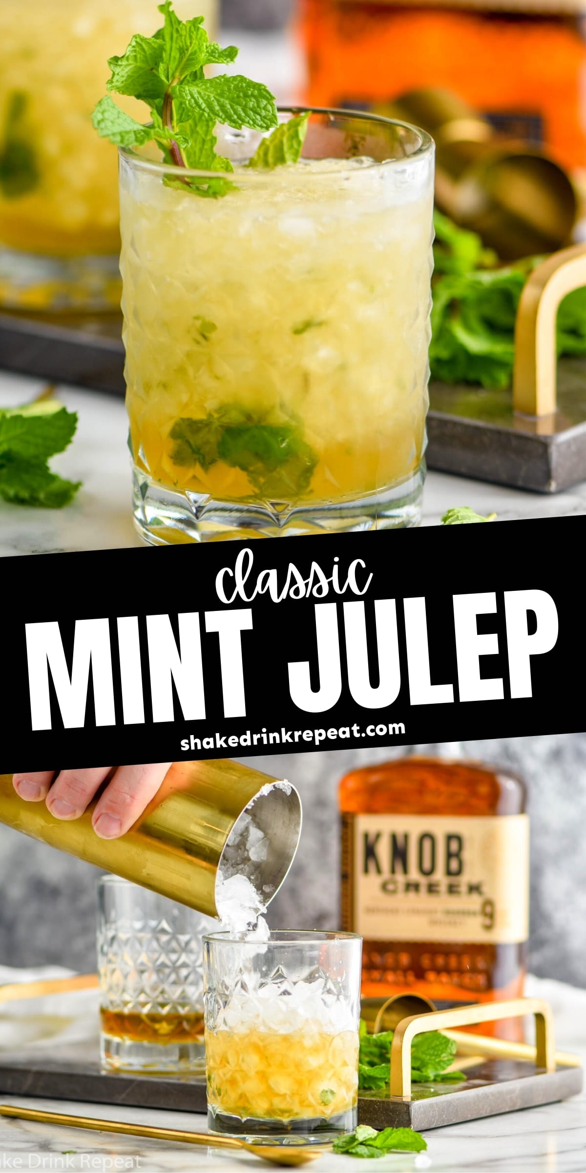 Mint Julep Shake Drink Repeat