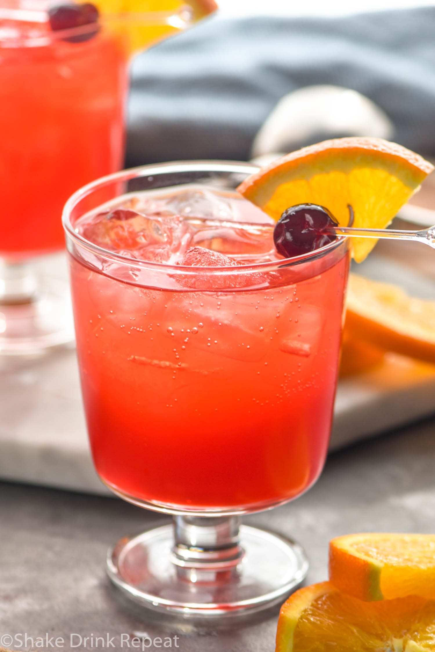 Sloe Gin Fizz Shake Drink Repeat