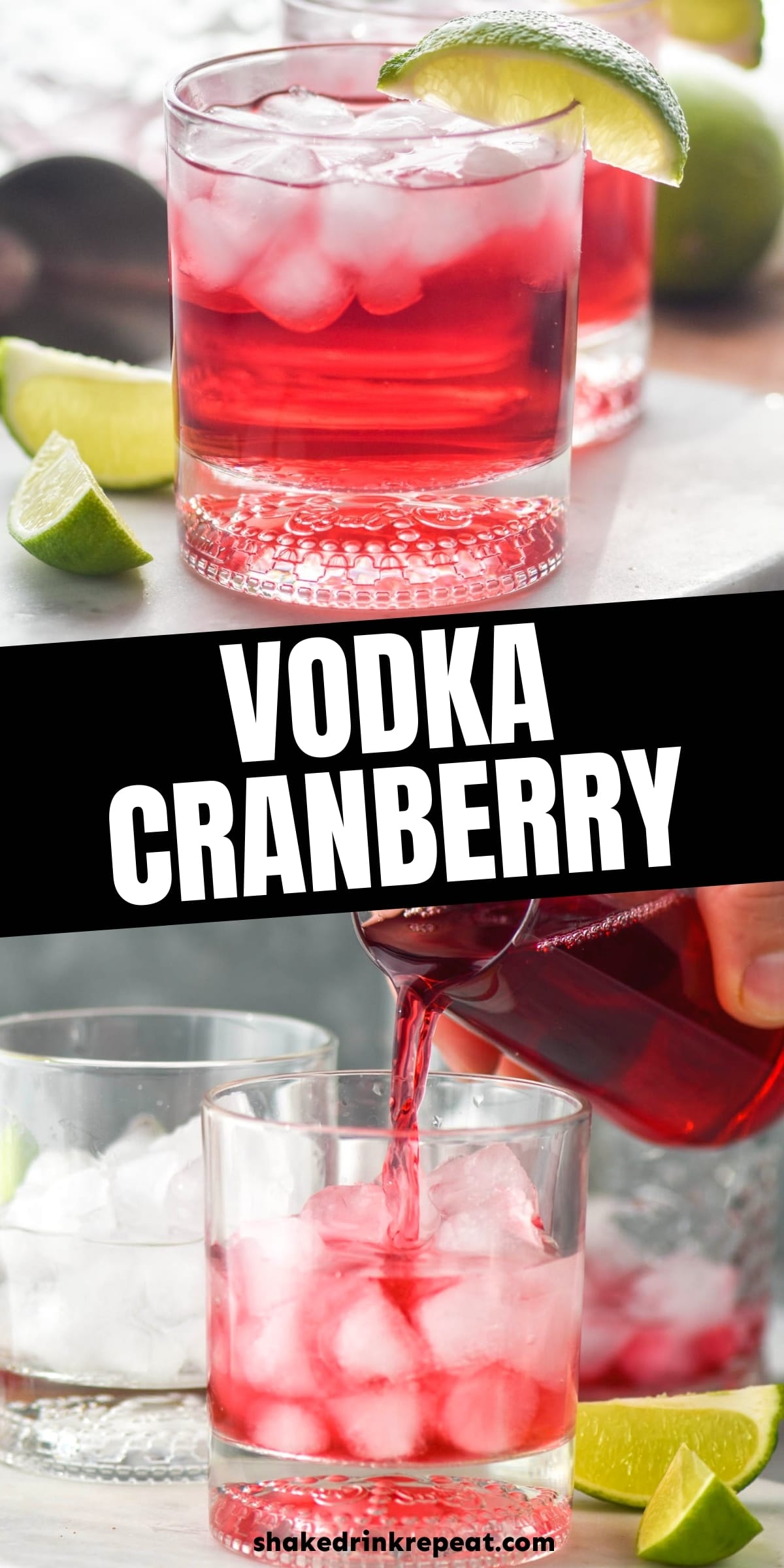 Vodka Cranberry Shake Drink Repeat