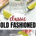 glass of vodka tonic recipe ingredients with ice and lime wedge