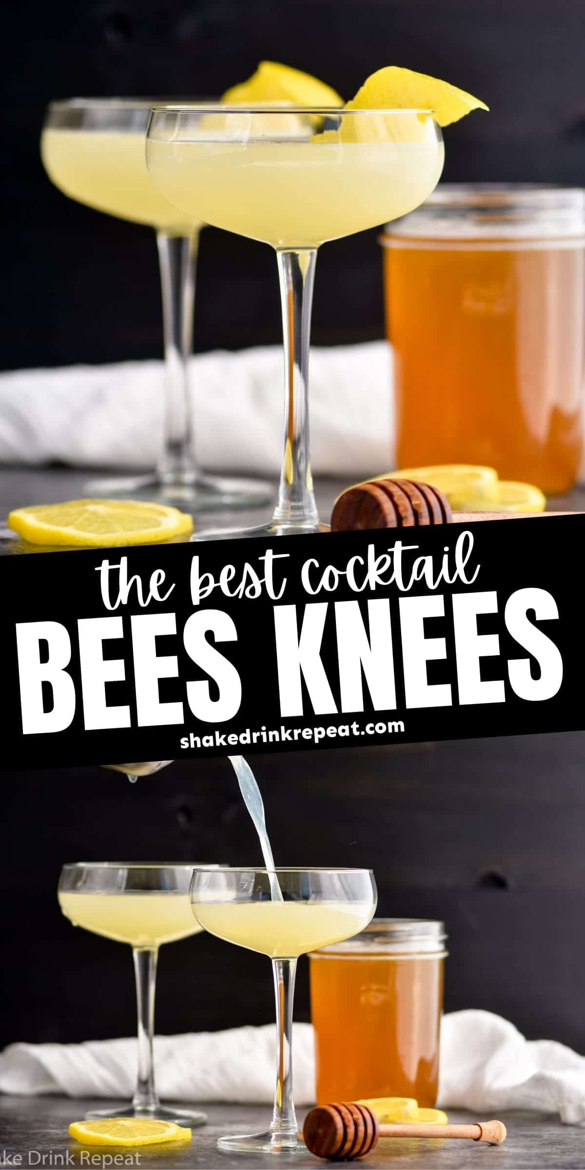 Bees Knees Cocktail - Shake Drink Repeat