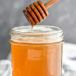 jar of honey syrup