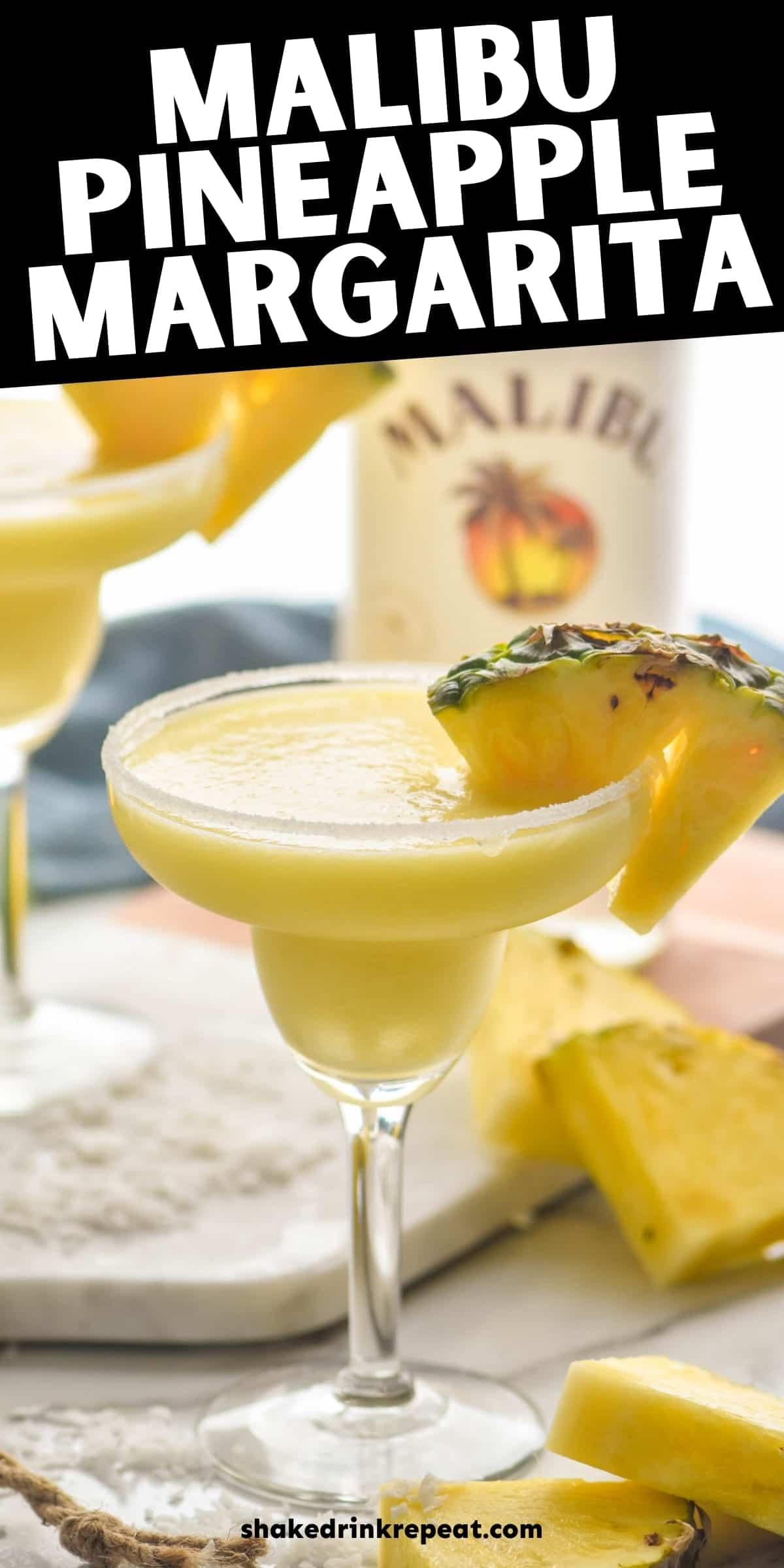 Malibu Pineapple Margarita Shake Drink Repeat