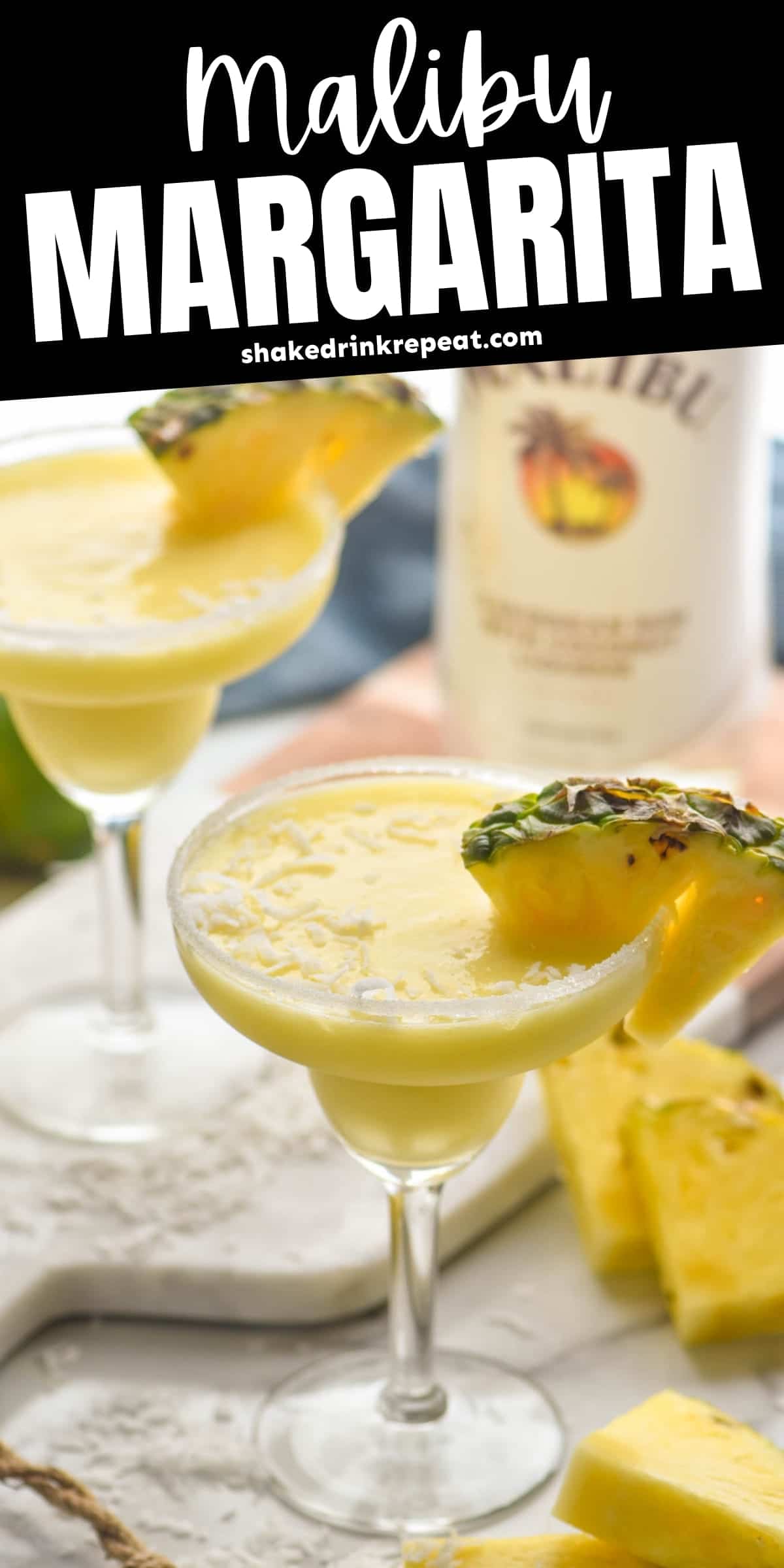 Malibu Pineapple Margarita Shake Drink Repeat