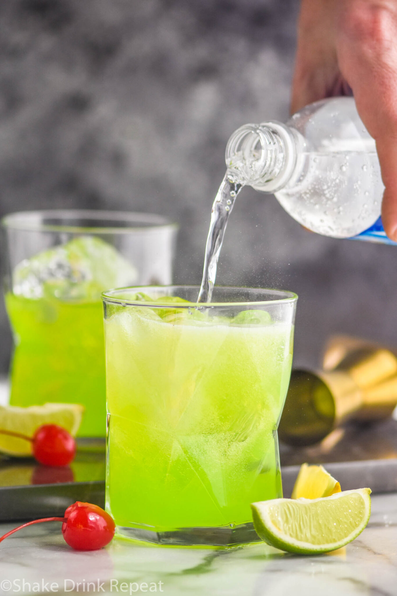 Midori Sour Shake Drink Repeat