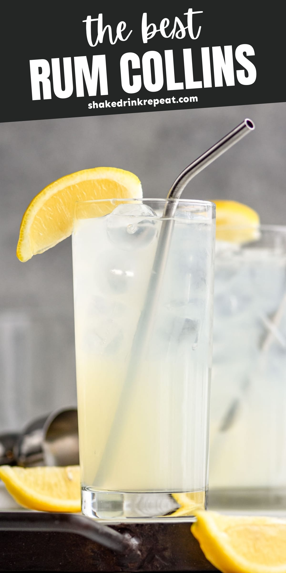 Rum Collins Shake Drink Repeat