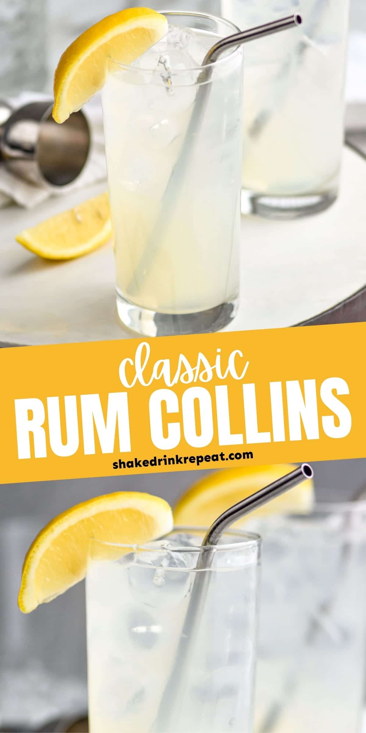 Rum Collins Shake Drink Repeat