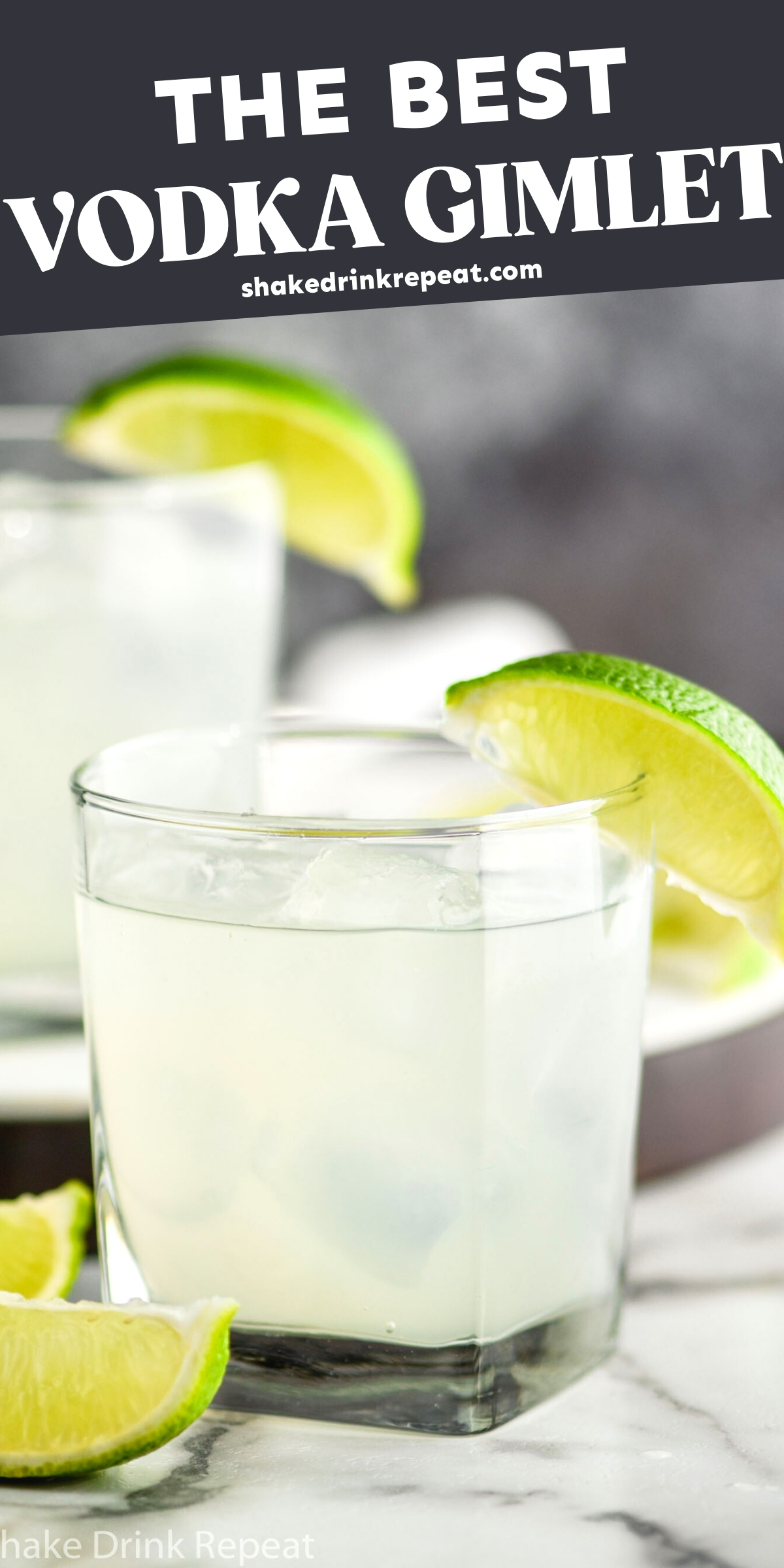 Vodka Gimlet Shake Drink Repeat
