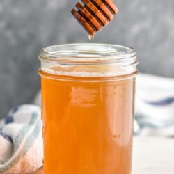 Jar of honey syrup recipe