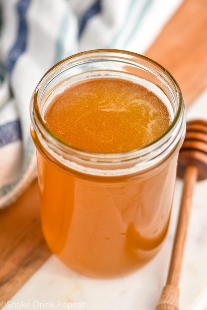 jar of honey syrup recipe