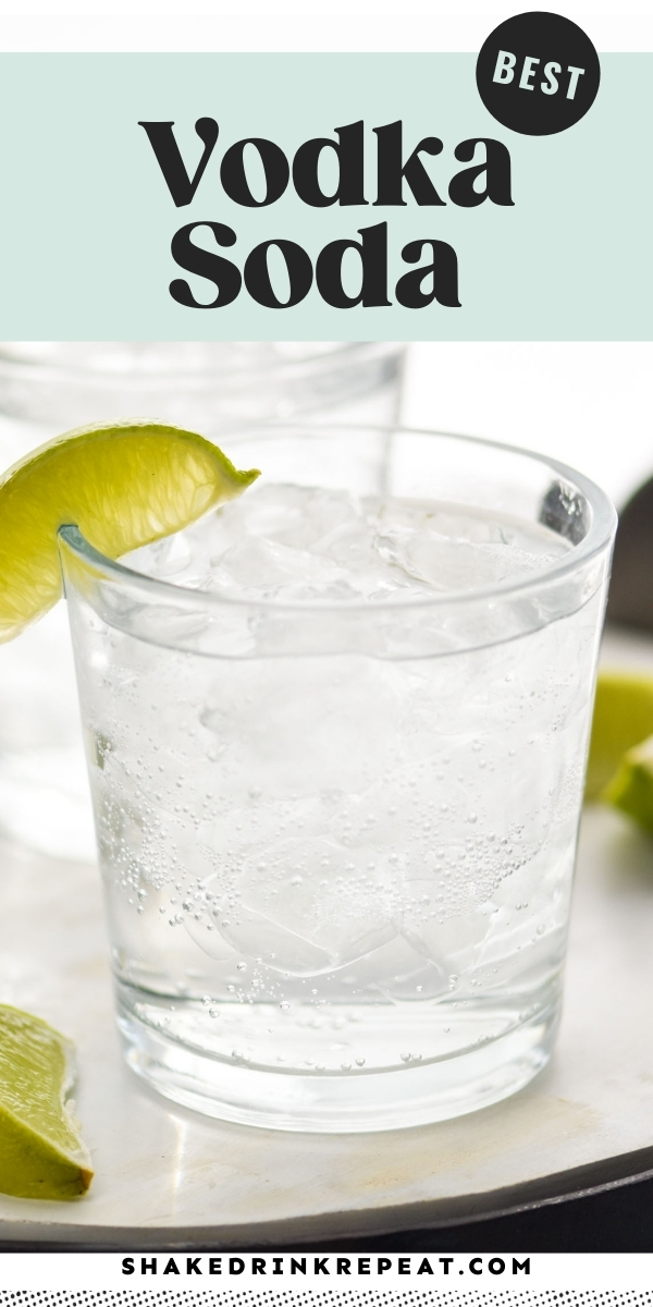Vodka Soda Shake Drink Repeat