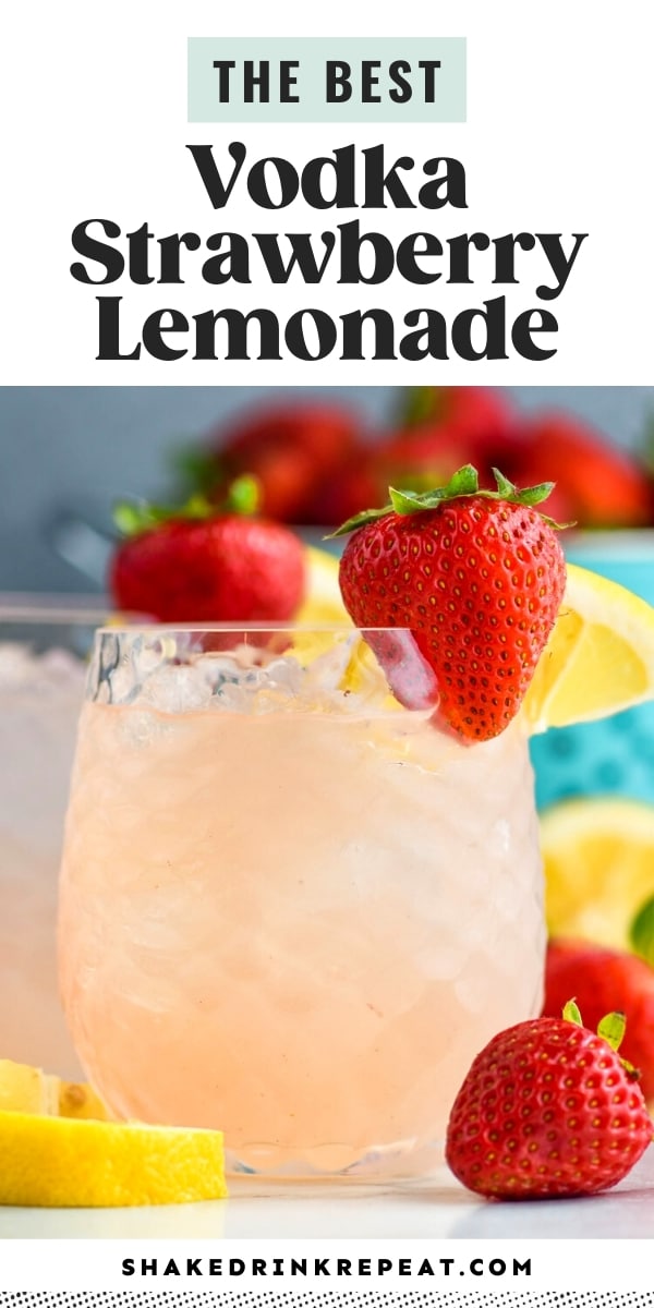 Vodka Strawberry Lemonade Shake Drink Repeat