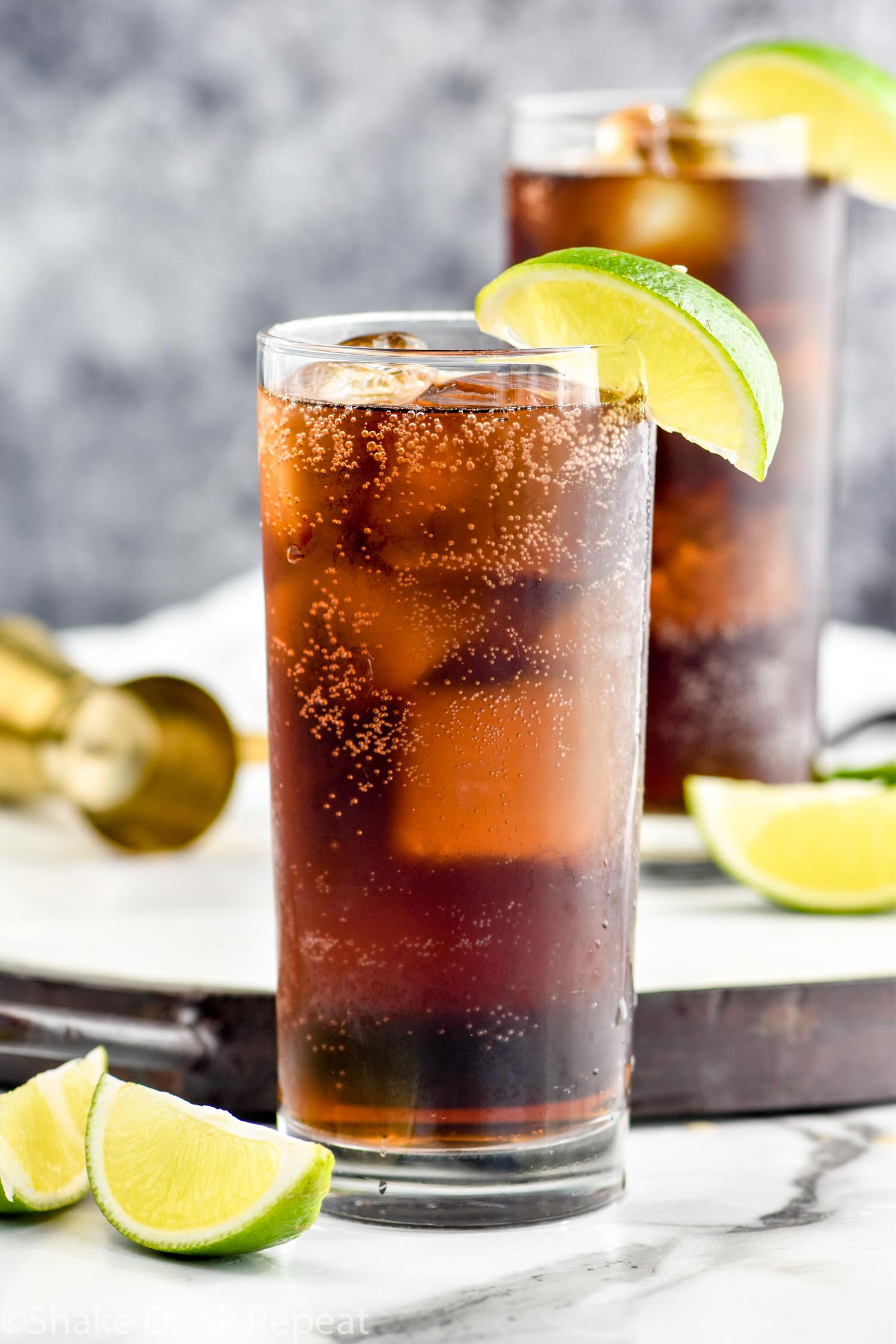 Rum and Coke - Shake Drink Repeat