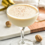two glasses of Brandy Alexander with nutmeg