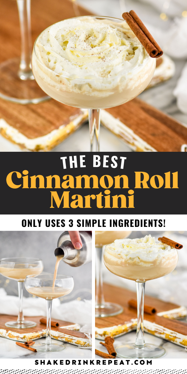 Cinnamon Roll Cocktail Shake Drink Repeat