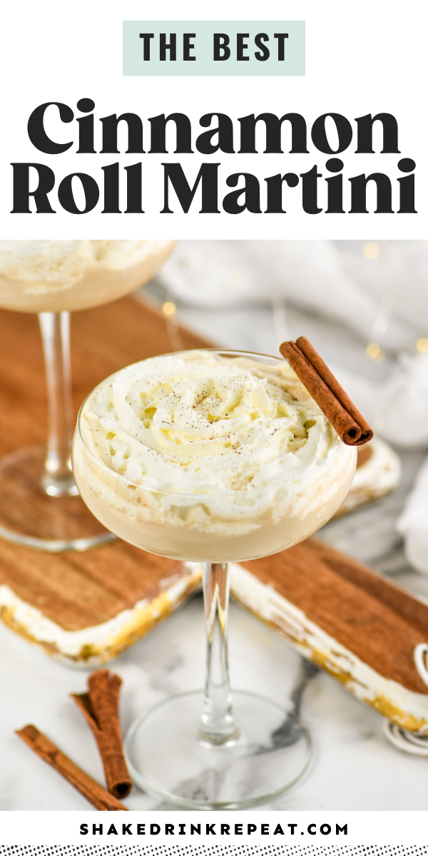 Cinnamon Roll Cocktail Shake Drink Repeat