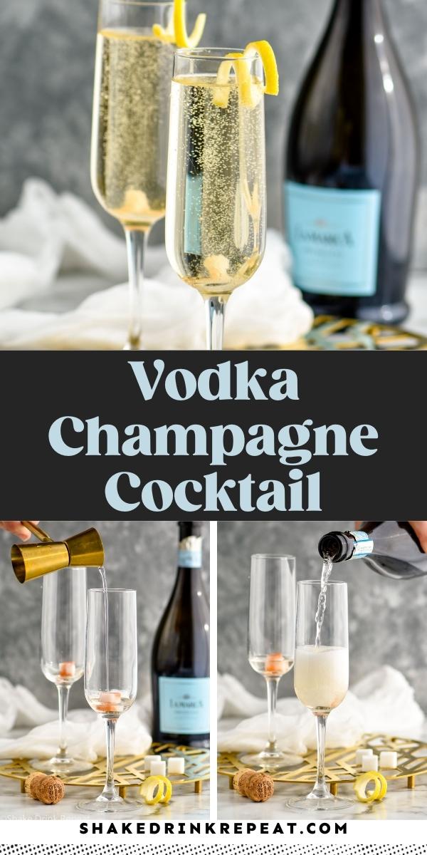 Vodka Champagne Cocktail Recipe Shake Drink Repeat