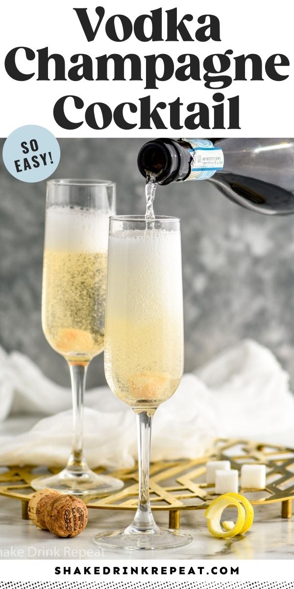 Vodka Champagne Cocktail Recipe Shake Drink Repeat