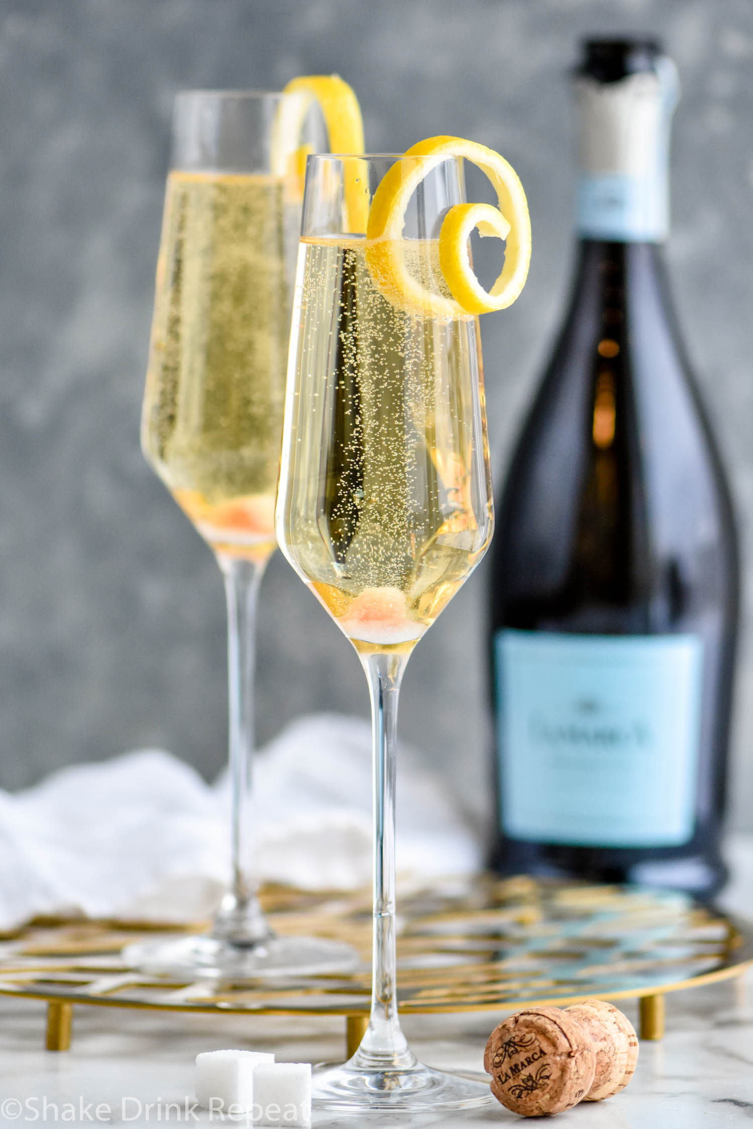 Bubbly Champagne Glass