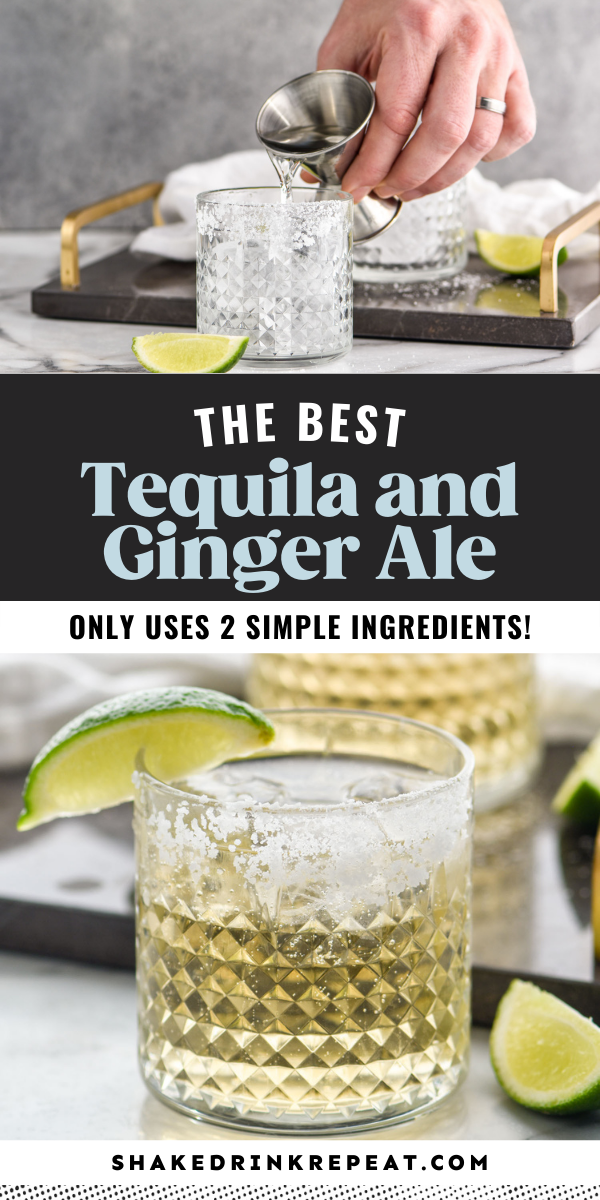 Tequila and Ginger Ale Shake Drink Repeat