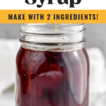 jar of homemade Demerara Syrup