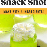 glass of Scooby Snack Shot recipe with whipped cream