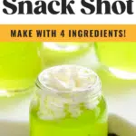 glass of Scooby Snack Shot recipe with whipped cream