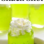 glass of Scooby Snack Shot recipe with whipped cream