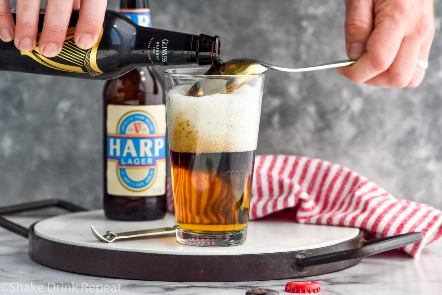 Black and Tan Shake Drink Repeat