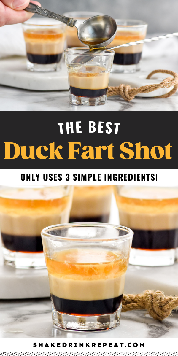 Duck Fart Shot Shake Drink Repeat