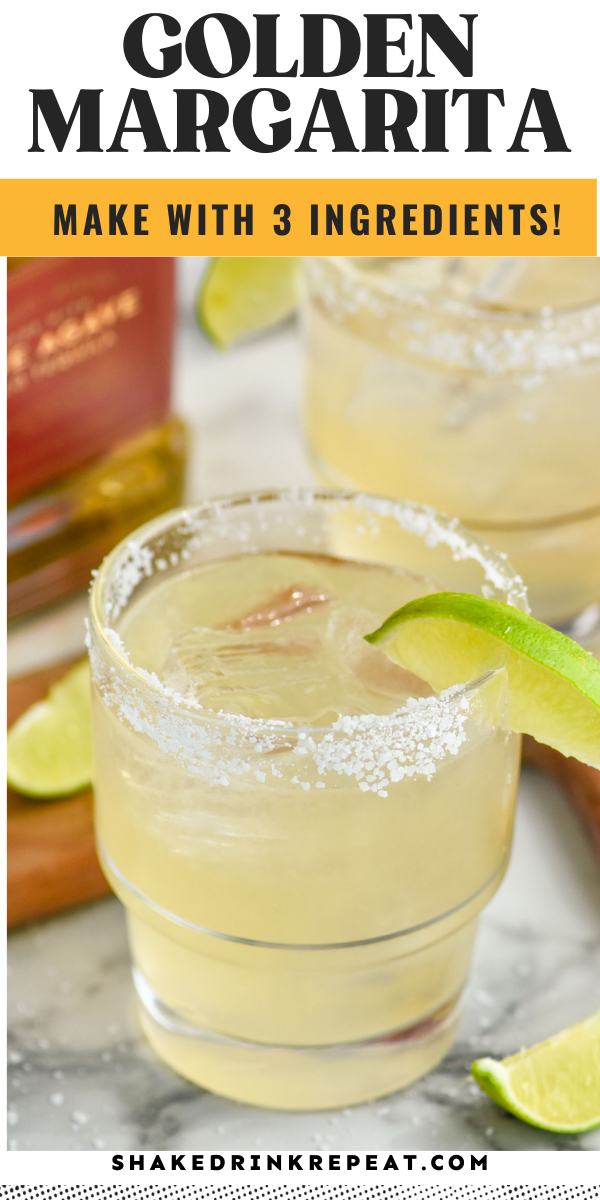 Golden Margarita Shake Drink Repeat