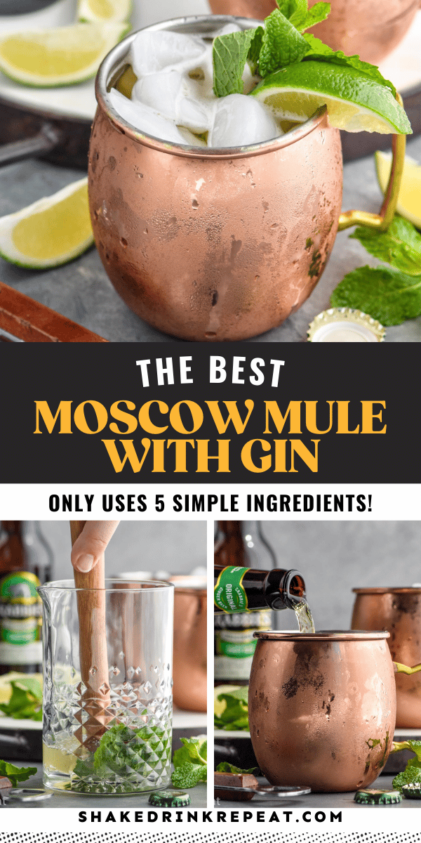 Moscow Mule with Gin Shake Drink Repeat
