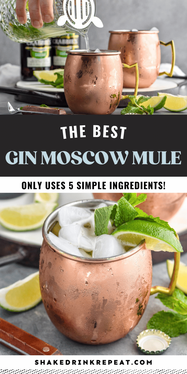 Moscow Mule with Gin Shake Drink Repeat