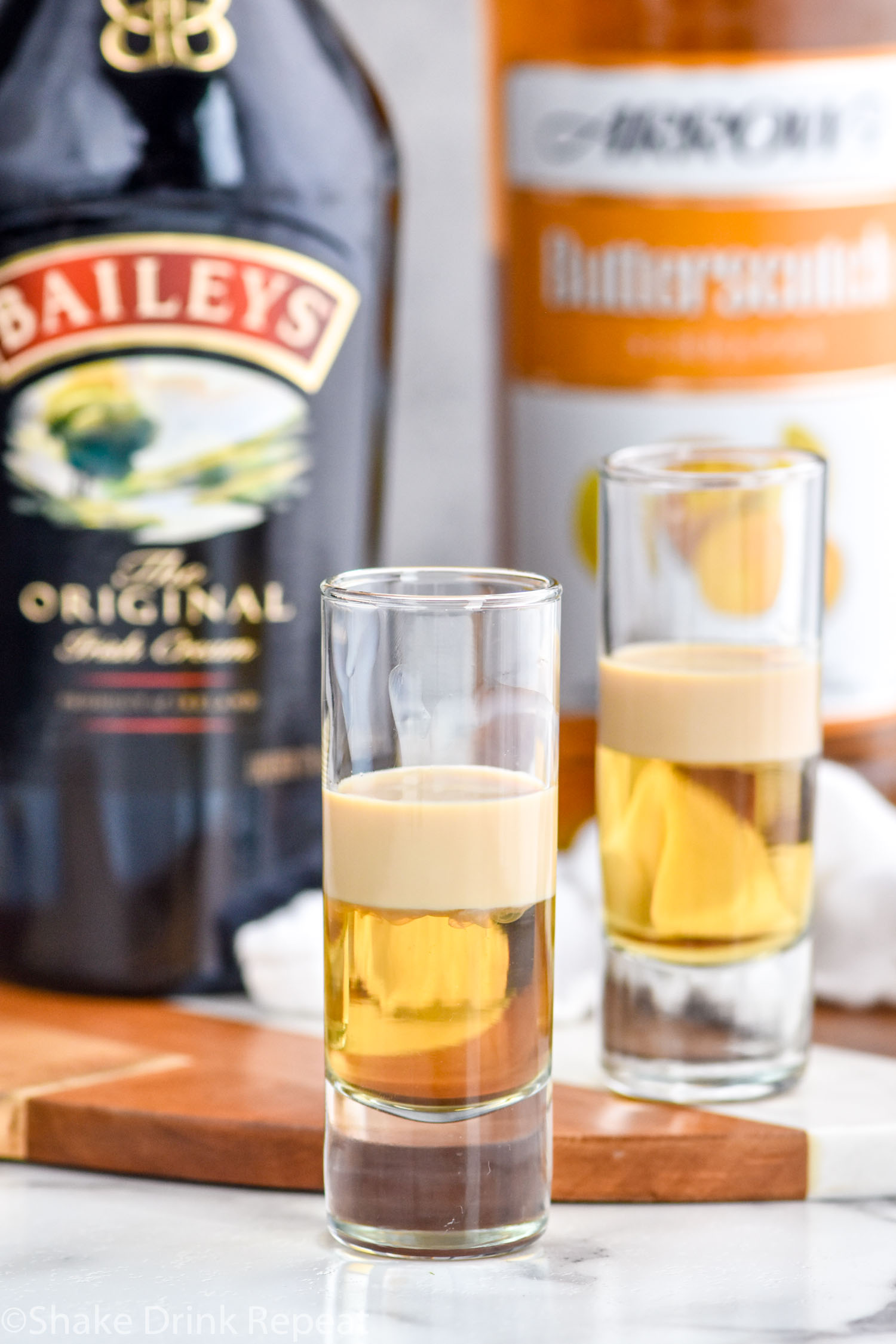 Butter Ripple Booze Buttery Nipple - Shake Drink Repeat