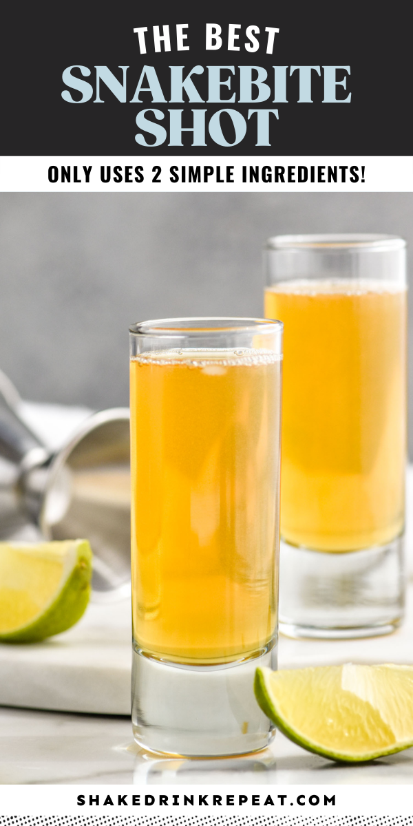 Snakebite Shot Shake Drink Repeat