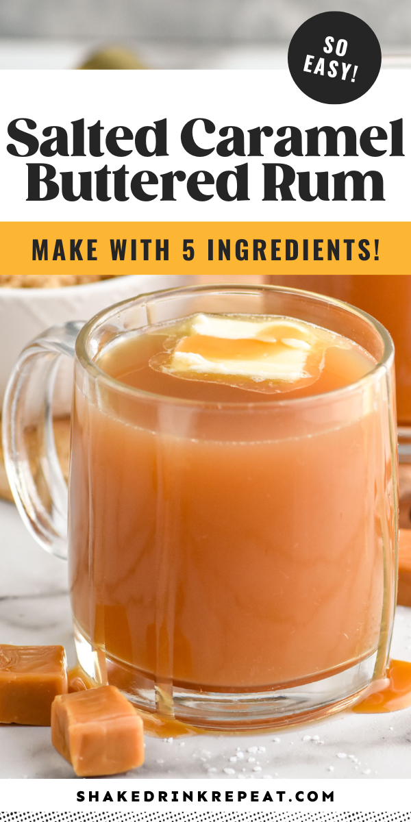 Salted Caramel Buttered Rum Shake Drink Repeat