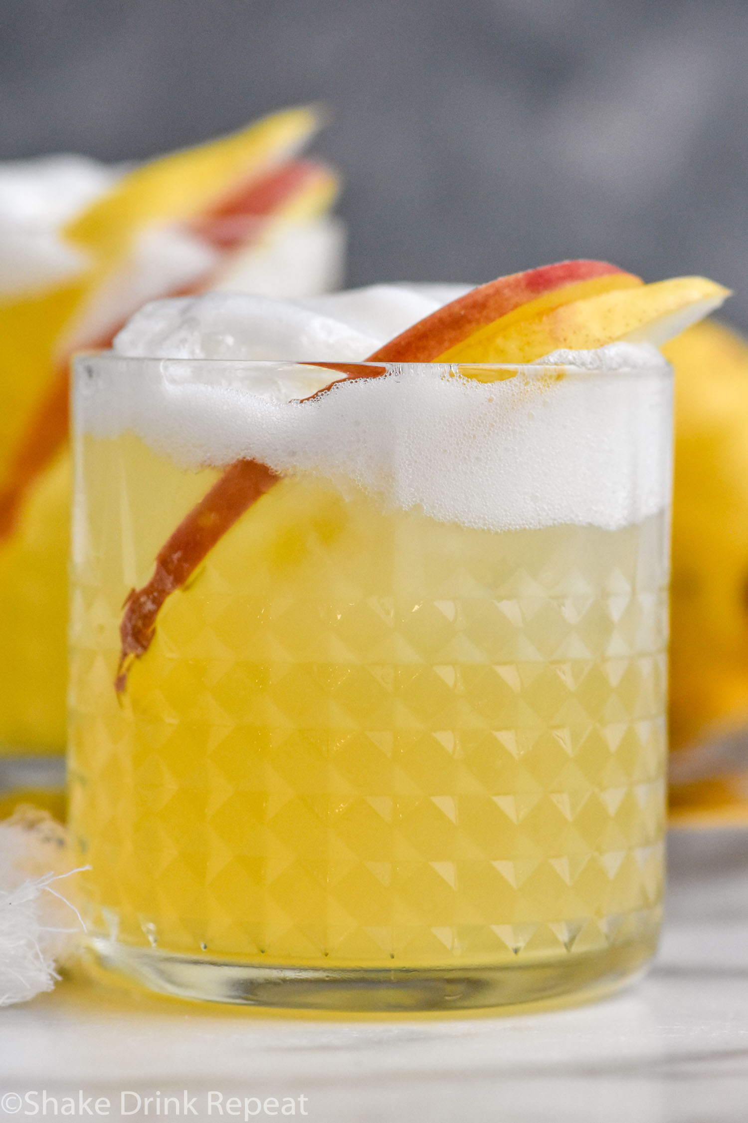 Apple Pear Whiskey Sour Shake Drink Repeat