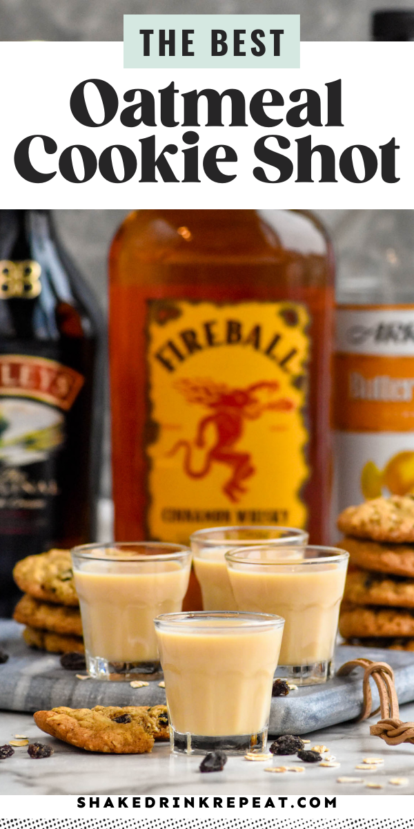 Oatmeal Cookie Shot Shake Drink Repeat