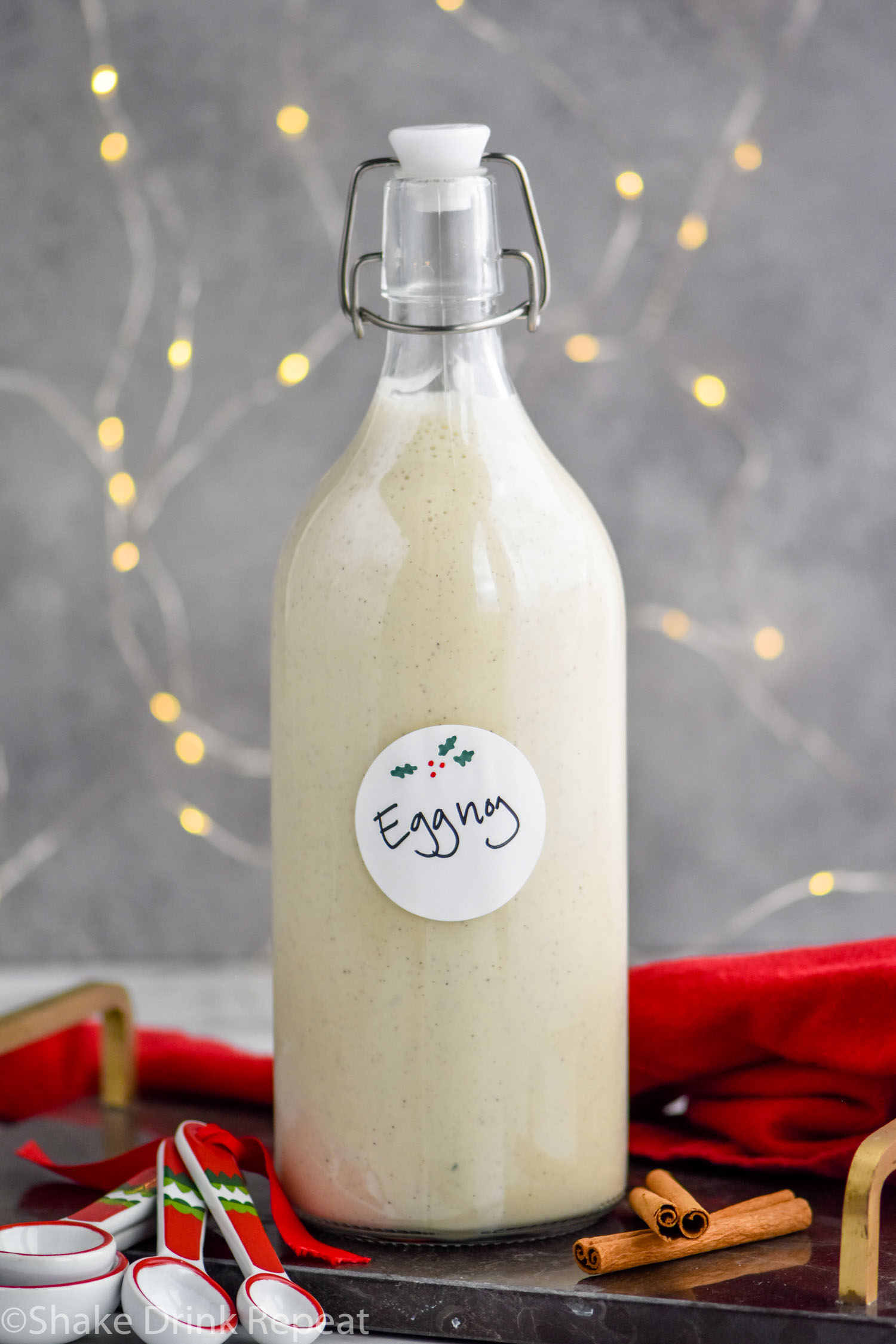 Spiked Eggnog Shake Drink Repeat