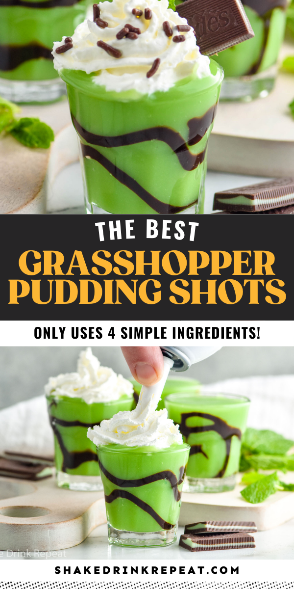Pudding Shots Shake Drink Repeat